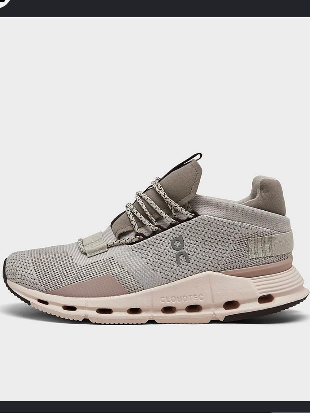 ON CLOUDNOVA RUNNING SHOES - PEARL/SHELL